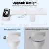 Image for Contemporary Mechanical Bidet Toilet Seat with Self-Cleaning Dual Nozzle, Water-Pressure-Control, Hot and Cold Water Spray, US G7/8 Nozzle, Non-Electric Sanitizing Wash Attachment for Rear