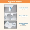 Image for Minimalist Design, Sleek White Non-Electric Bidet Attachment for Easy Toilet Upgrade - Dual Self-Cleaning Nozzles (Feminine & Posterior Wash), Adjustable Water Pressure, Ultra-Slim Design, Easy Installation with Premium Brass T-Adapter & Stainless Steel H