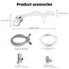 Image for 1pc Non-Electric Mechanical Toilet Seat Bidet - Self Cleaning Dual Nozzle, Hot & Cold Water Spray - For Rear & Female Washing - Suitable for Bathroom Hygiene - Ideal Gift for Family & Friends