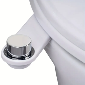 Ultra-Slim Bidet Attachment for Toilet - Non-Electric, Dual Nozzle (Front & Rear Wash), Adjustable Water Pressure, Easy Install