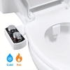 Image for Contemporary Mechanical Bidet Toilet Seat with Self-Cleaning Dual Nozzle, Water-Pressure-Control, Hot and Cold Water Spray, US G7/8 Nozzle, Non-Electric Sanitizing Wash Attachment for Rear