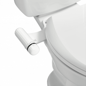 Mainstays Single Nozzle Bidet Attachment Self Cleaning Daisy White Non-Electric Thin Modern Design ABS