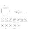 Image for Electric Bidet Smart Toilet Seat With Deodorization MA-KB620