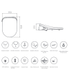 Image for Smart Toilet Seat Best Intelligent Bathroom Appliance Toilet Lid MA-AK66