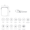 Image for Intelligent Toilet Seat Mordern Bathroom Appliance Smart Toilet Seat MA-AK68
