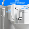 Image for NEWEEN Handheld Bidet Sprayer for Toilet, Brushed Nickel Bidet Attachment for Toilet Adjustable Water Pressure Control with Bidet Hose for Feminine Wash Baby Diaper Cloth