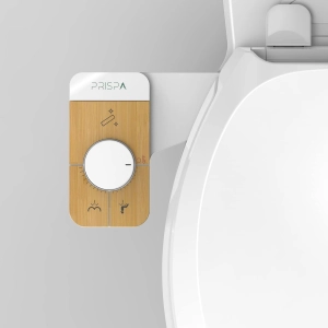Prispa Bidet Attachment for Toilet - Bidet Toilet Seat Attachment Self Cleaning Bidet Dual Nozzle - Non-Electric Mechanical Bidet