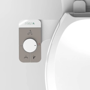 Prispa Bidet Attachment for Toilet - Bidet Toilet Seat Attachment Self Cleaning Bidet Dual Nozzle - Non-Electric Mechanical Bidet