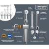 Image for Aquaus 360° Spray Wand With 5-In Extension For Extended Reach
