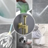 Image for Handheld Bidet Sprayer for Toilet, Brass Baby Cloth Diaper Sprayer Kit with Hose Brass Valve