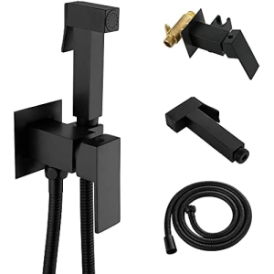 Handheld Bidet Sprayer for Toilet, Brass Baby Cloth Diaper Sprayer Kit with Hose Brass Valve