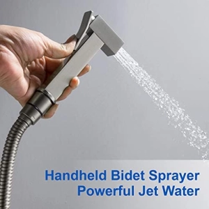 Handheld Bidet Sprayer for Toilet, Brass Baby Cloth Diaper Sprayer Kit with Hose Brass Valve
