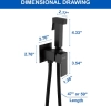 Image for Handheld Bidet Sprayer for Toilet, Brass Baby Cloth Diaper Sprayer Kit with Hose Brass Valve