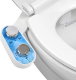 Bidet Attachment for Toilet, Adjustable Pressure Control &Self-Cleaning Dual Nozzle (Feminine/Bidet Wash) Toilet Bidet, Cold Water Sprayer Bidets for Existing Toilets