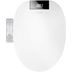 Bidet Toilet Seat Elongated, Electronic Heated Toilet Seat with Warm Water Rear and Front Wash, Adjustable Warm Air Dryer, Self-Cleaning Stainless Steel Nozzle, Slow Closed Toilet Seat