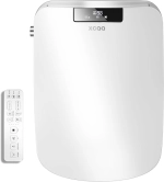 Smart Bidet Square Toilet Seat for Rectangle Toilets,Electric Bidet Toilet Seat with Wireless Remote,Rectangular Heated Toilet Seat with Bidet,Adjustable Warm Water and Air Dryer,Oscillating Wash