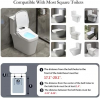 Image for Smart Bidet Square Toilet Seat for Rectangle Toilets