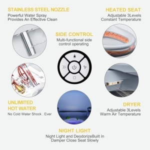 ZMJH ZMA102S-W Bidet Toilet Seat